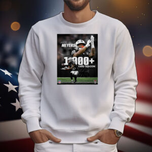 Official Poster Las Vegas Raiders Jakobi Meyers Wide Receiver 1000 Yard Season NFL T-Shirt