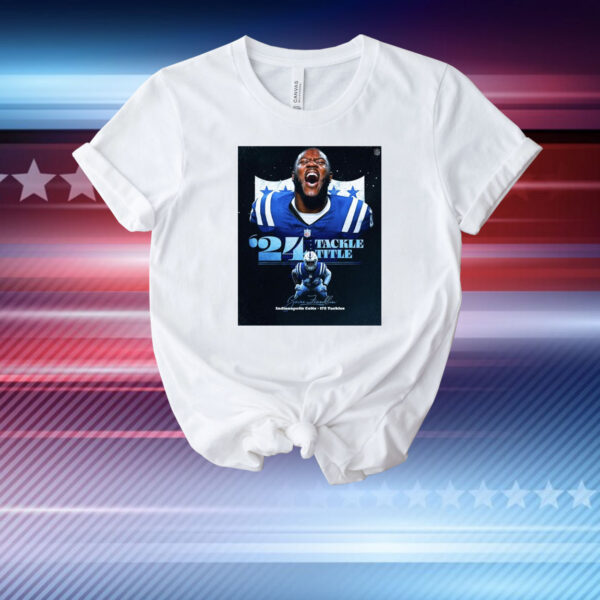 Official Poster NFL Zaire Franklin Indianapolis Colts 173 Claimed Tackles 2024 Tackle Title T-Shirt