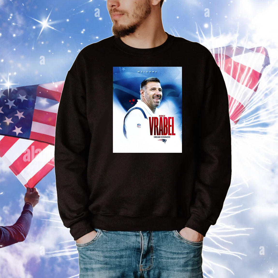 Official Poster New England Patriots NFL Welcome Hall of Famer Head Coach Mike Vrabel Returns 2025 T-Shirt
