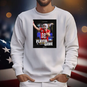 Official Poster Will Howard Ohio State Buckeyes Playoff Semifinal Offensive Player Of The Game T-Shirt