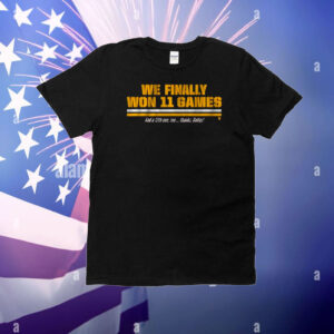Official Washington Commanders NFL Football We Finally Won 11 Games And A 12th One Too Thanks Dallas T-Shirt