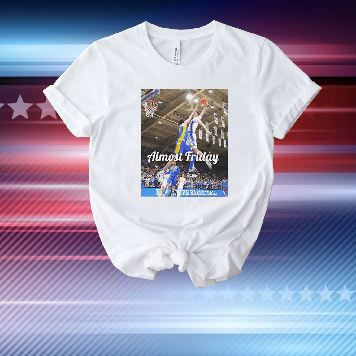 Pittsburgh Panthers vs Duke Blue Devils flagg poster almost friday photo T-Shirt