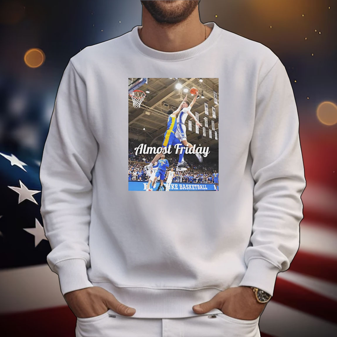 Pittsburgh Panthers vs Duke Blue Devils flagg poster almost friday photo T-Shirt