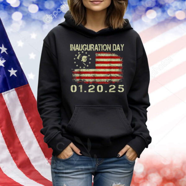 President Donald Trump Inauguration Day 2025 USA Flag Shirt