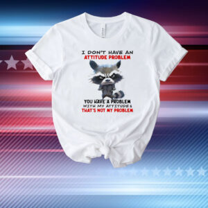 Raccoon I don’t have an attitude problem T-Shirt