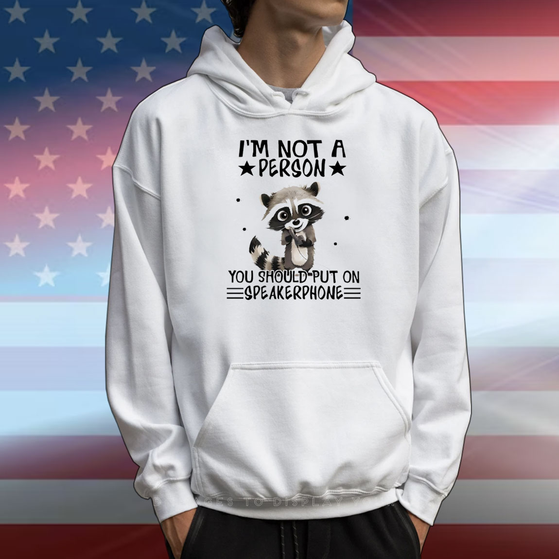 Raccoon I’m not a person you should put on speakerphone T-Shirt