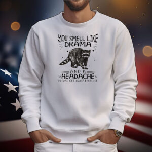 Raccoon you smell like drama and a headache T-Shirt