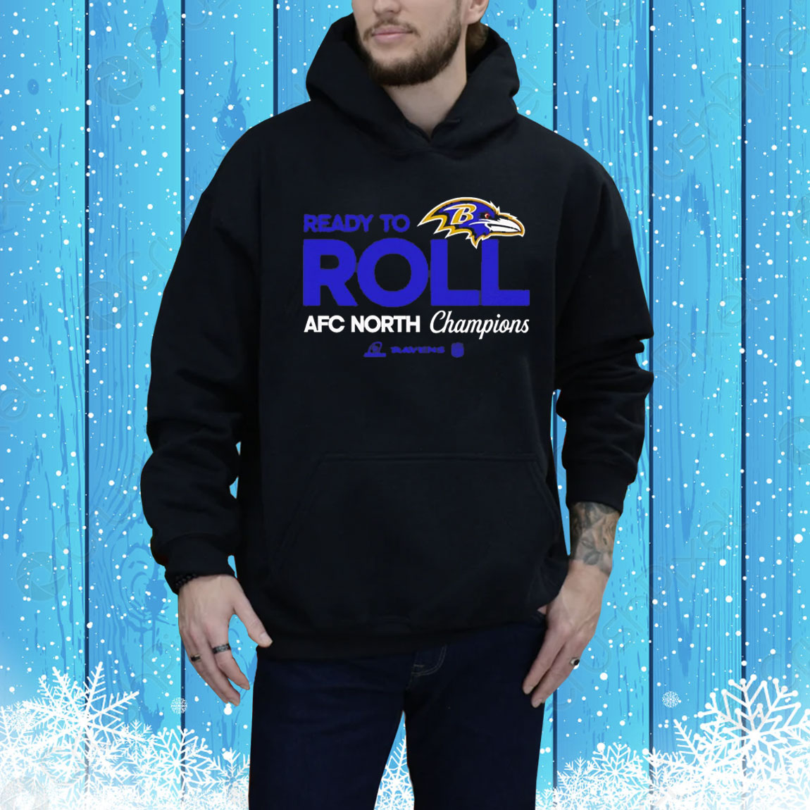 Ready To Roll AFC North Division Champions Baltimore Ravens Tee Shirt