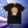 Samurai cat catana battle damage T-Shirt