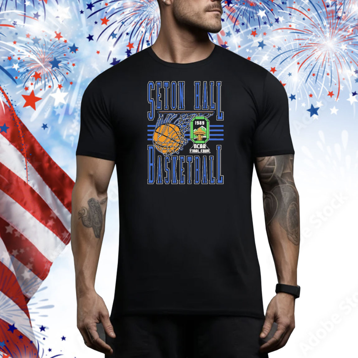 Seton Hall Men’s Basketball 1989 NCAA Final Four Tee Shirt