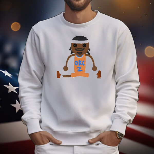 Shai Gilgeous Alexander Crochet Gilgeous-Alexander Oklahoma City Thunder caricature T-Shirt