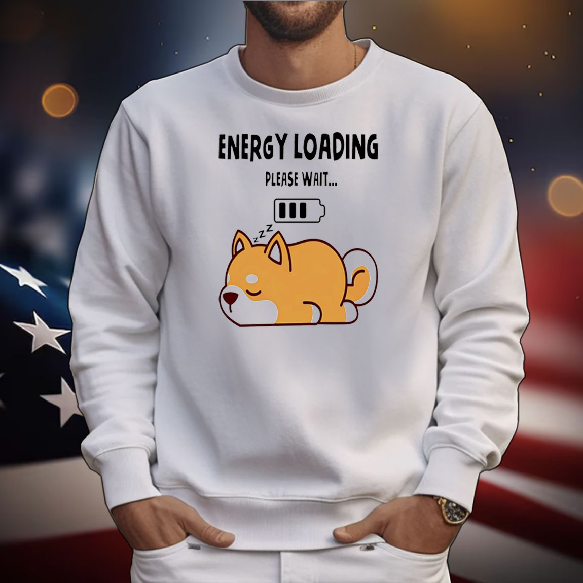 Shiba Inu dog energy loading please wait T-Shirt