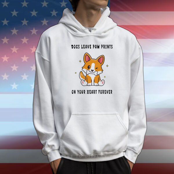 Shiba Inu dogs leave paw prints on your heart forever T-Shirt