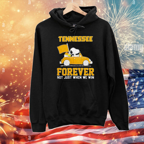 Snoopy and Woodstock Tennessee Volunteer forever not just when we win T-Shirt