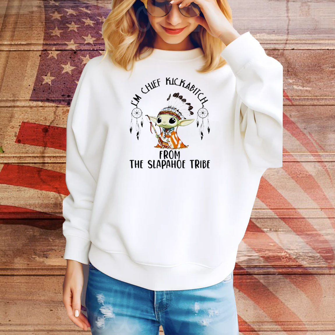 Stitch native I’m chief kickabitch from the slapahoe tribe Tee Shirt