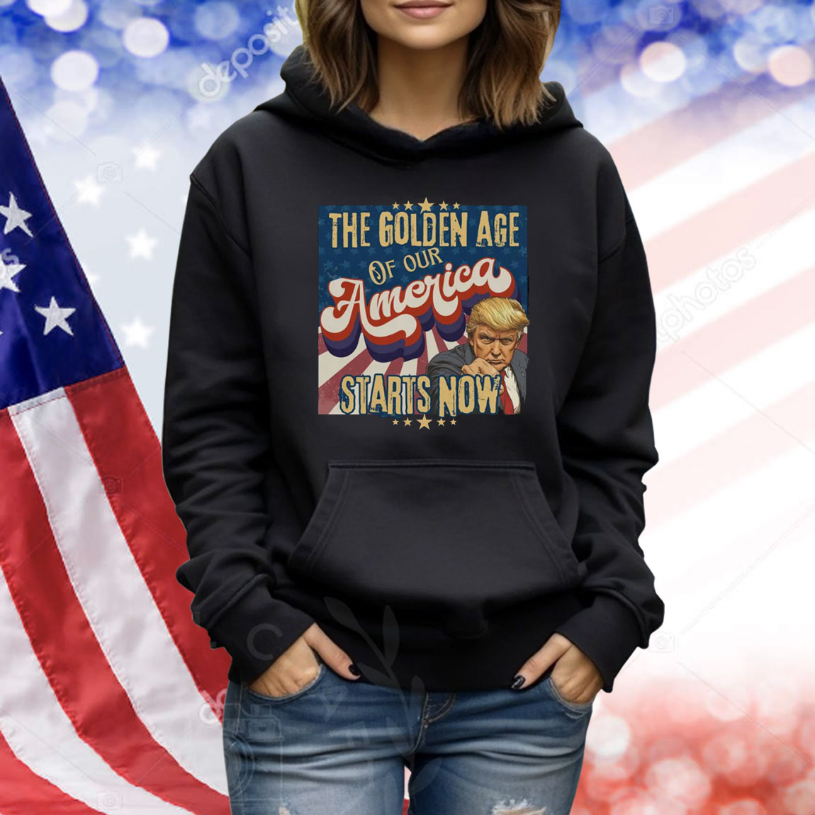 The Golden Age Of Our America Starts Now Trump Shirt