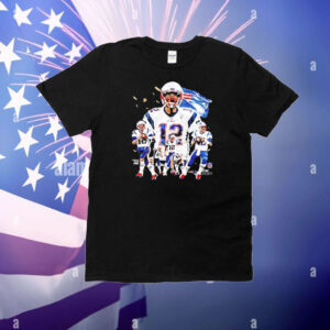 Tom Brady New England Patriots NFL football 90s graphic T-Shirt