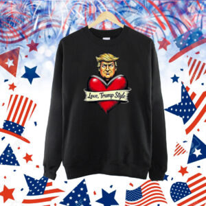 Trump Big Heart Love Trump Style Valentine Day Design Shirt