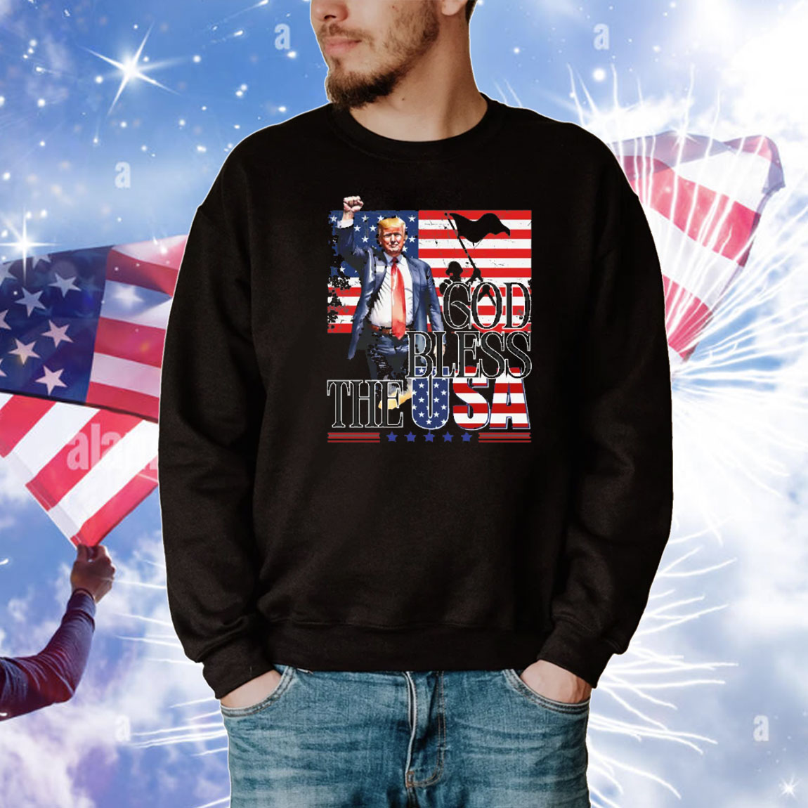 Trump God Bless The USA T-Shirt