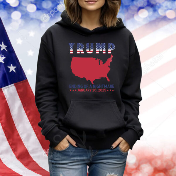 Trump Map Ending Of A Nightmare January 20,2025 Shirt