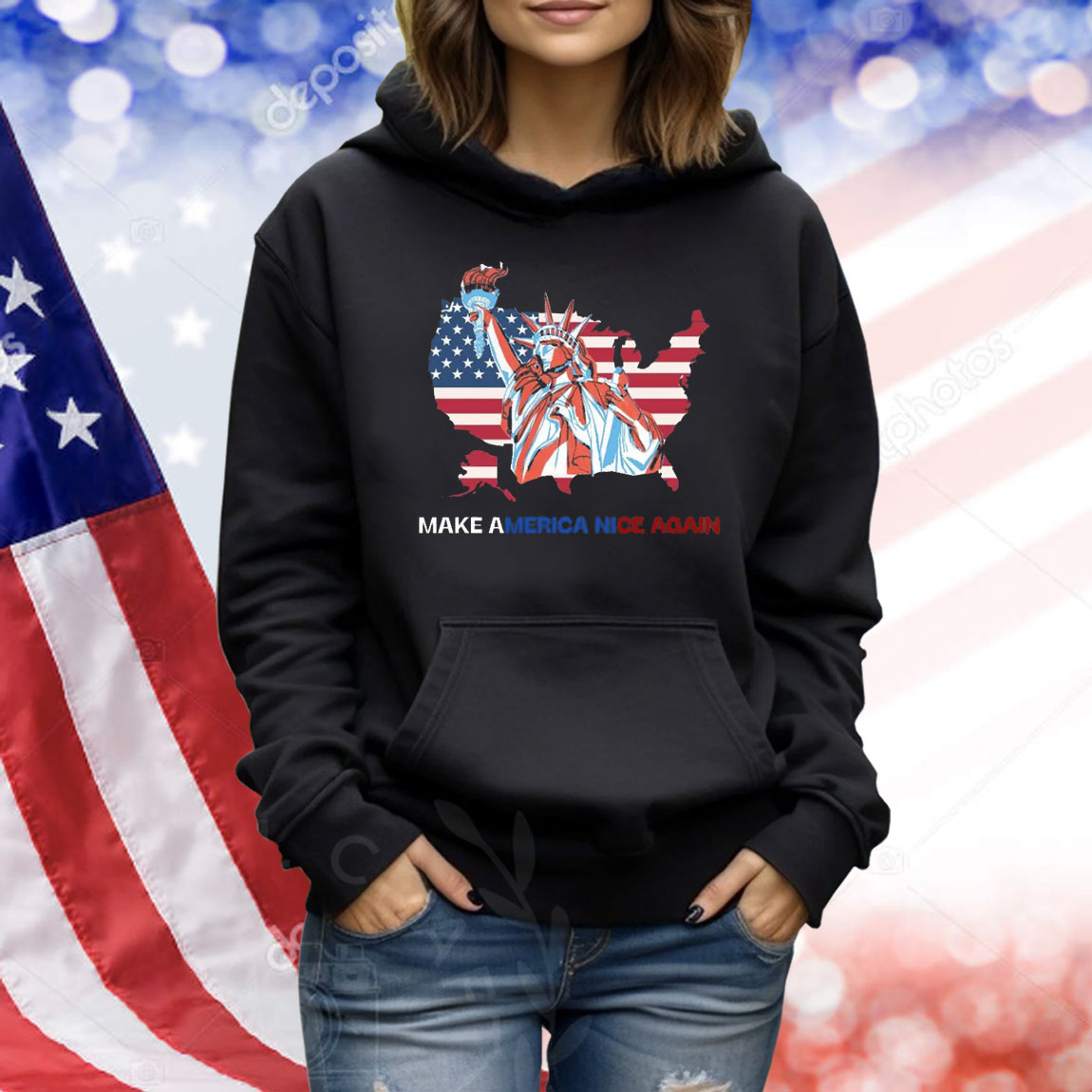 Trump Map Make America Nice Again Shirt