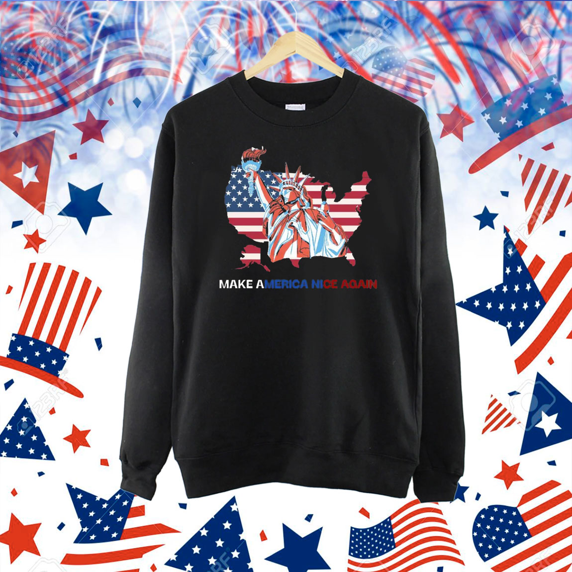 Trump Map Make America Nice Again Shirt