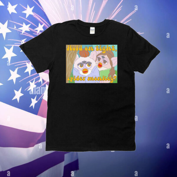 Twilight Furby Bella Swan and Edward Cullen hold on tight spider monkey T-Shirt