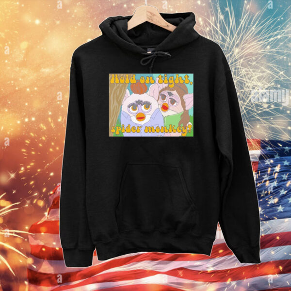Twilight Furby Bella Swan and Edward Cullen hold on tight spider monkey T-Shirt