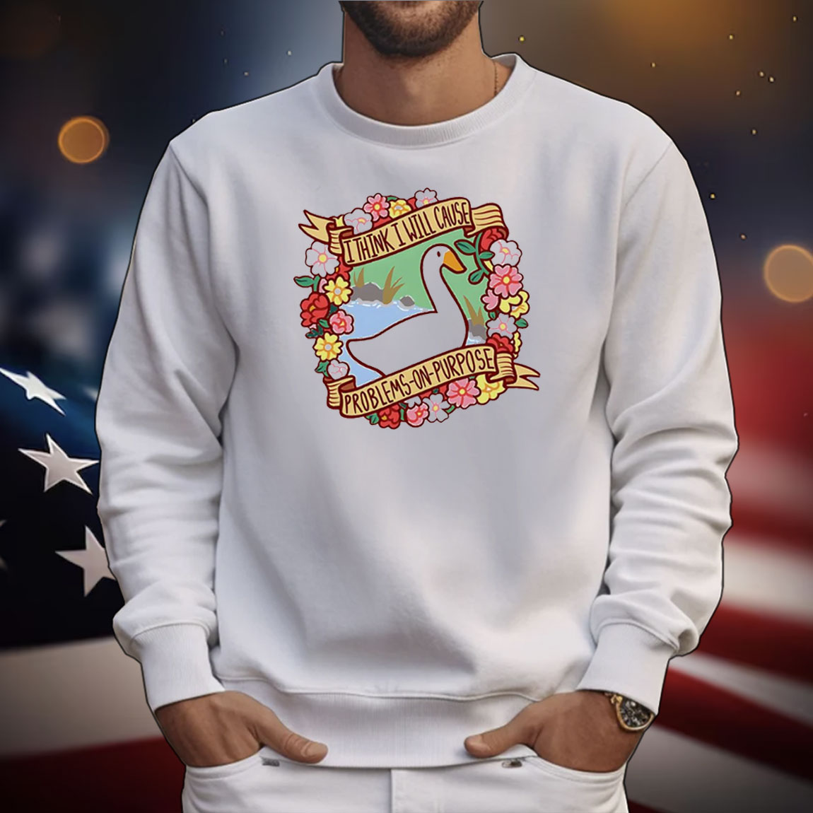 Untitled Goose Game I think I will cause problems-on-purpose T-Shirt