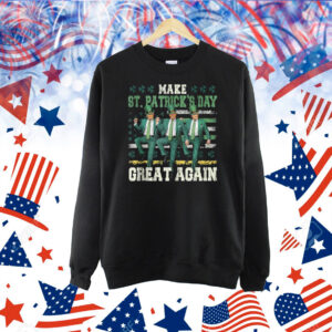 Vintage Trump 45 47 President USA Flag Patrick's Day Shirt