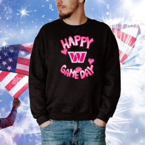 Washington Commanders NFL Valentines Day happy gameday T-Shirt
