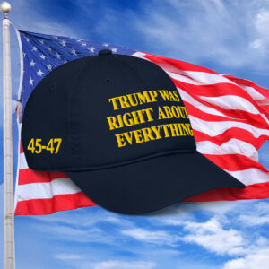Trump Was Right About Everything Gold Baseball Cap