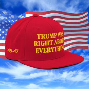 Trump Was Right About Everything Gold Snapback