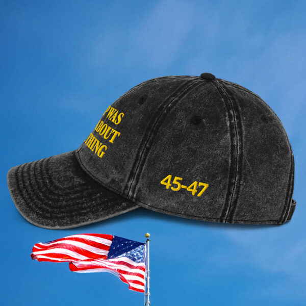 Trump Was Right About Everything Gold Vintage Cap